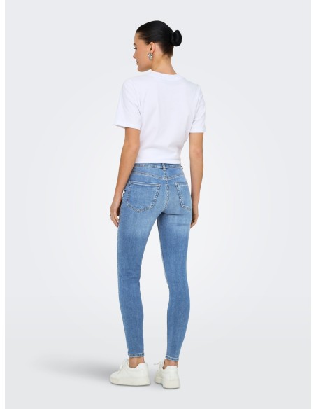 VAQUERO JDYFINA MW SKINNY ANK JNS MB NOOS DNM Medium Blue Denim