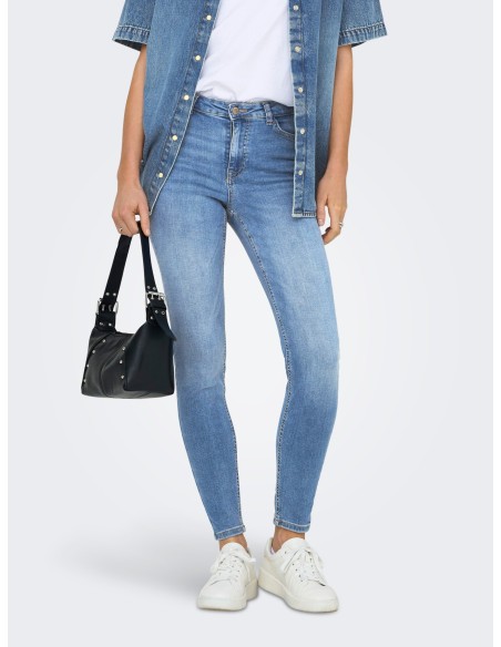 VAQUERO JDYFINA MW SKINNY ANK JNS MB NOOS DNM Medium Blue Denim