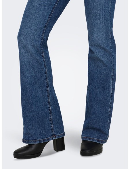 VAQUERO JDYMOON HW BOOTCUT JEANS DARK BLUE DNM Medium Blue Denim