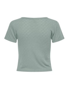 CAMISETA ONL30 CATTY S/S O-NECK SHORT TOP CS JRS Jadeite 2
