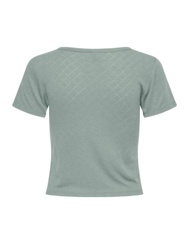 CAMISETA ONL30 CATTY S/S O-NECK SHORT TOP CS JRS Jadeite