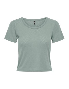 CAMISETA ONL30 CATTY S/S O-NECK SHORT TOP CS JRS Jadeite