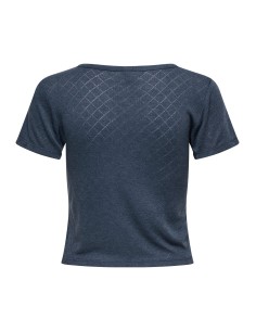 CAMISETA ONL30 CATTY S/S O-NECK SHORT TOP CS JRS Ombre Blue 2