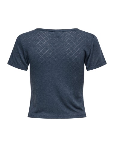 CAMISETA ONL30 CATTY S/S O-NECK SHORT TOP CS JRS Ombre Blue