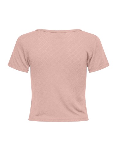 CAMISETA ONL30 CATTY S/S O-NECK SHORT TOP CS JRS Rose Smoke