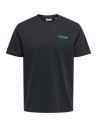CAMISETA ONSTEN REG SS TEE Jet Black PALM COURTS