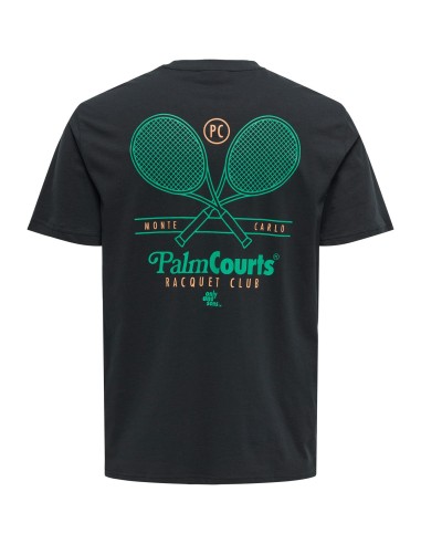 CAMISETA ONSTEN REG SS TEE Jet Black PALM COURTS