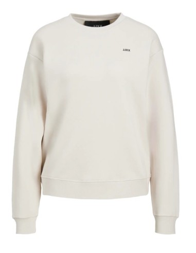 SUDADERA JXABBIE RLX LS EVERY CREW SWT NOOS Moonbeam BLACK JJXX LOGO