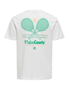 CAMISETA ONSTEN REG SS TEE Cloud Dancer PALM COURTS 2