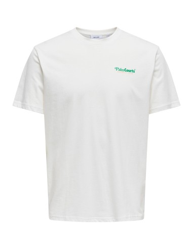 CAMISETA ONSTEN REG SS TEE Cloud Dancer PALM COURTS