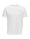 CAMISETA ONSTEN REG SS TEE Cloud Dancer PALM COURTS