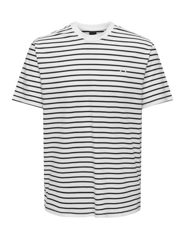 CAMISETA ONSHENRY REG STRIPE SS TEE NOOS Bright White