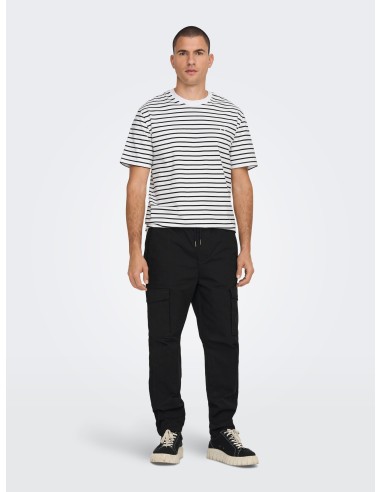 CAMISETA ONSHENRY REG STRIPE SS TEE NOOS Bright White