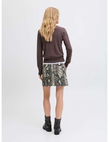 MINI FALDAS JXGELLY HW SKIRT PNT Bone White Snake
