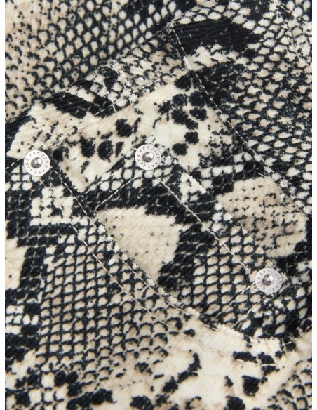 MINI FALDAS JXGELLY HW SKIRT PNT Bone White Snake