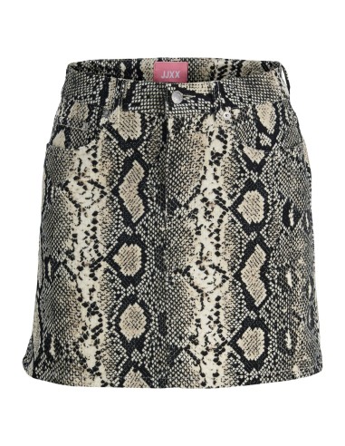 MINI FALDAS JXGELLY HW SKIRT PNT Bone White Snake