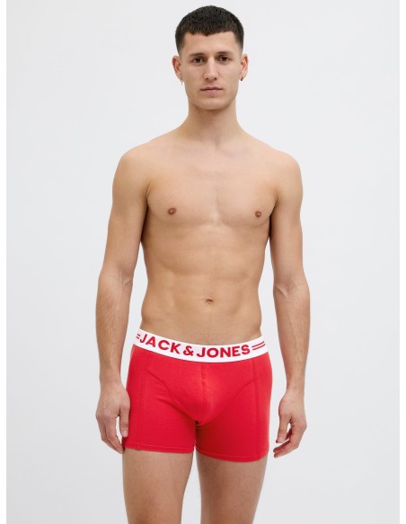PACK 3 BOXER SENSE TRUNKS 3-PACK NOOS Light Grey Melange Dress Blues - Salsa