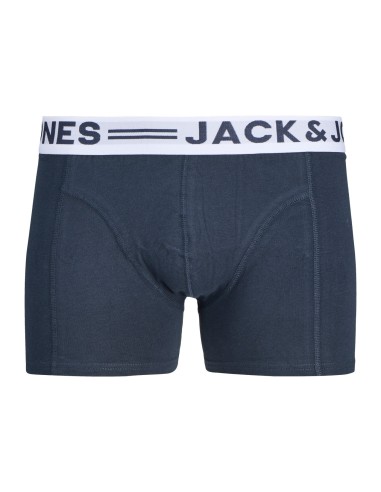 PACK 3 BOXER SENSE TRUNKS 3-PACK NOOS Light Grey Melange Dress Blues - Salsa