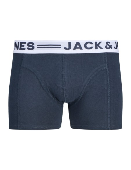 PACK 3 BOXER SENSE TRUNKS 3-PACK NOOS Light Grey Melange Dress Blues - Salsa