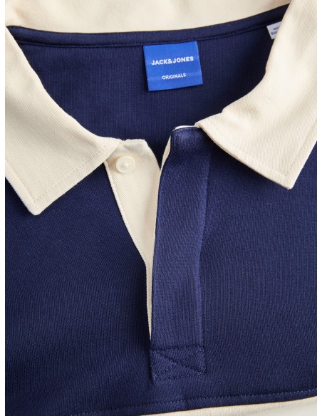 POLO MANGA LARGA JORNORREBRO BLOCKING SWEAT POLO MNI Ocean Cavern