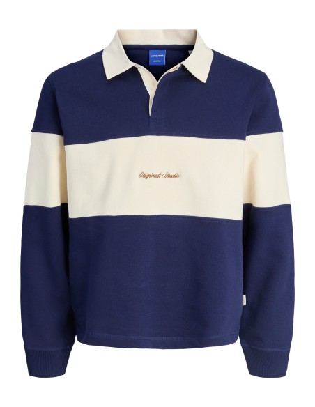 POLO MANGA LARGA JORNORREBRO BLOCKING SWEAT POLO MNI Ocean Cavern