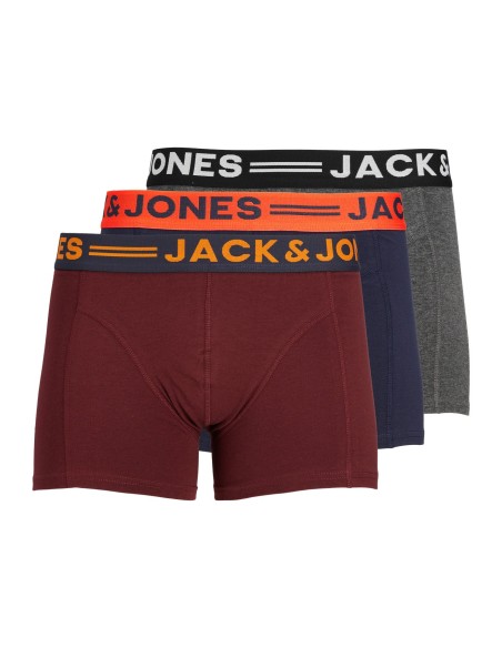 BOXERS JACLICHFIELD TRUNKS 3 PACK NOOS Burgundy