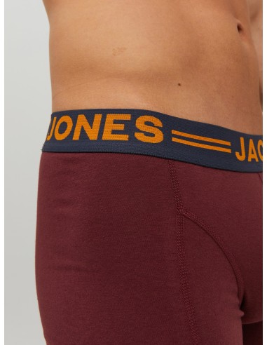 BOXERS JACLICHFIELD TRUNKS 3 PACK NOOS Burgundy