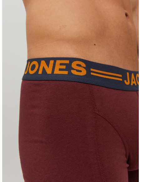 BOXERS JACLICHFIELD TRUNKS 3 PACK NOOS Burgundy
