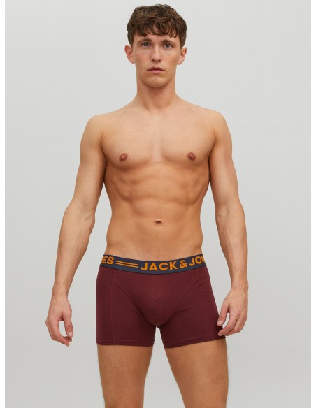 BOXERS JACLICHFIELD TRUNKS 3 PACK NOOS Burgundy