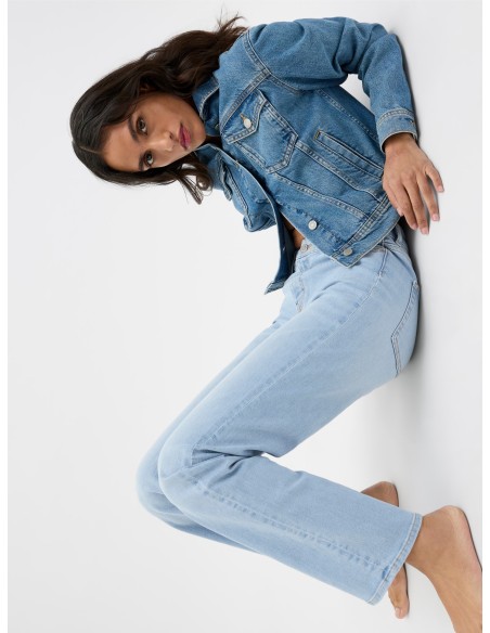 VAQUERO JXNICE SL-STR MW C8219 JEANS DNM NOOS Light Blue Denim