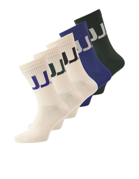 CALCETINES JACKAI TENNIS SOCKS 5 PACK Duffel Bag Buttercream - Buttercream - Surf the Web - Buttercream