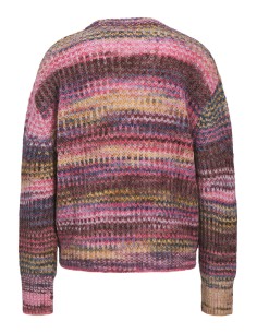 JERSEY JXSIMONE SPACE DYE CREW NECK KNIT SN Cabernet /multi space dye 2