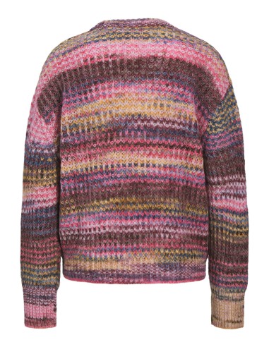JERSEY JXSIMONE SPACE DYE CREW NECK KNIT SN Cabernet /multi space dye