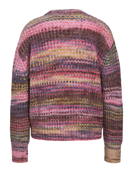 JERSEY JXSIMONE SPACE DYE CREW NECK KNIT SN Cabernet /multi space dye