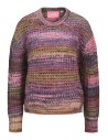JERSEY JXSIMONE SPACE DYE CREW NECK KNIT SN Cabernet /multi space dye