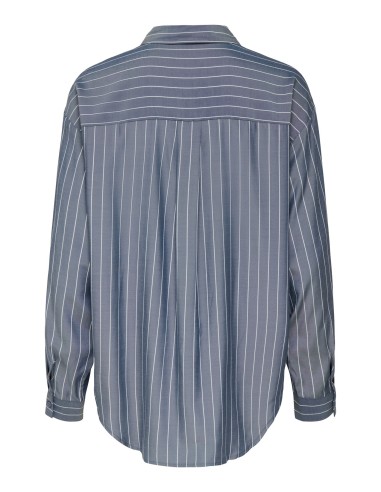 BLUSA JDYAMONIA LIFE L/S LOOSE SHIRT WVN Estate Blue WHITE