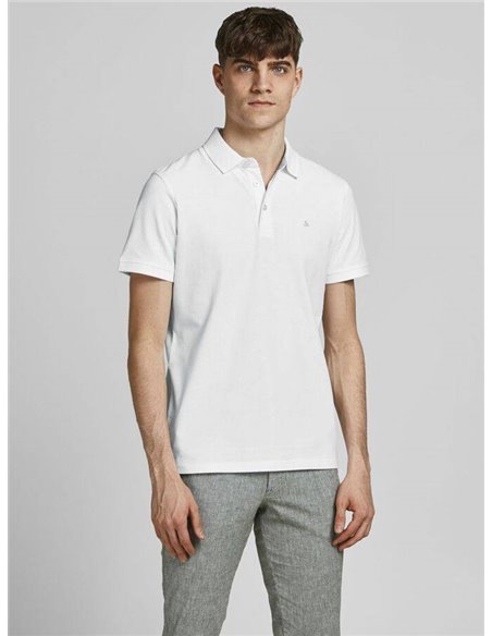 POLO BÁSICO JJEPAULOS White TONAL/Blanco