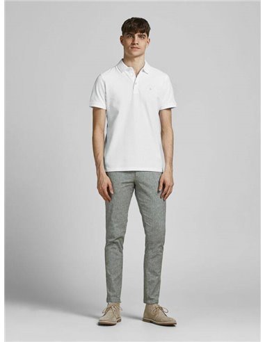 POLO BÁSICO JJEPAULOS White TONAL/Blanco