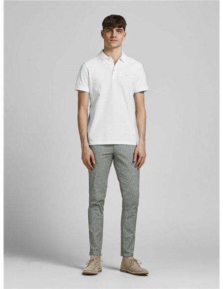 POLO BÁSICO JJEPAULOS White TONAL/Blanco