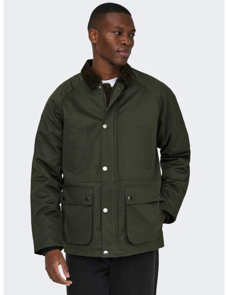 CAZADORA ONSBOB WAXED JACKET OTW Rosin