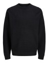 JERSEY JORGREENE KNIT STRUCTURE CREW NECK CA Black