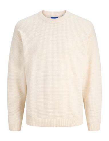 JERSEY JORGREENE KNIT STRUCTURE CREW NECK CA Sea Salt