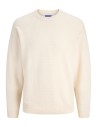 JERSEY JORGREENE KNIT STRUCTURE CREW NECK CA Sea Salt