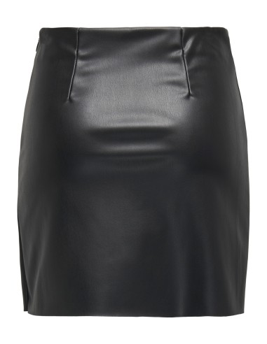 MINIFALDAS POLIPIEL JDYBLAIR MW FAUX SHORT SKIRT PNT Black