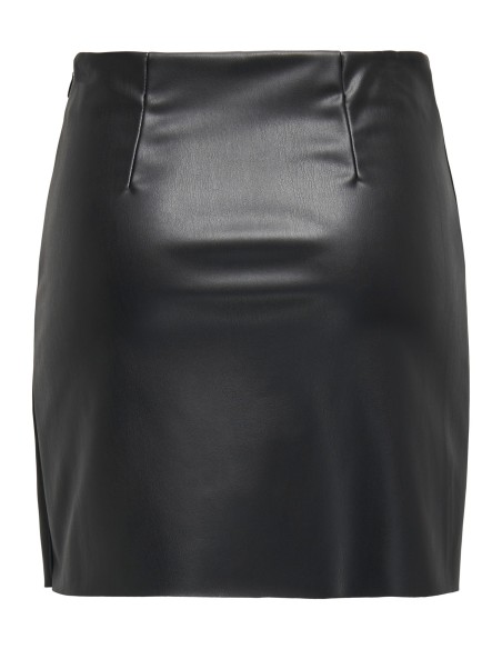 MINIFALDAS POLIPIEL JDYBLAIR MW FAUX SHORT SKIRT PNT Black