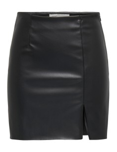 MINIFALDAS POLIPIEL JDYBLAIR MW FAUX SHORT SKIRT PNT Black