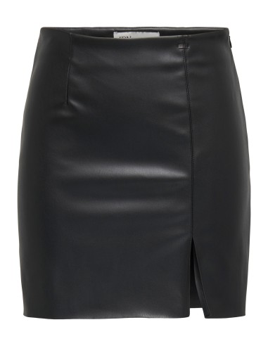 MINIFALDAS POLIPIEL JDYBLAIR MW FAUX SHORT SKIRT PNT Black