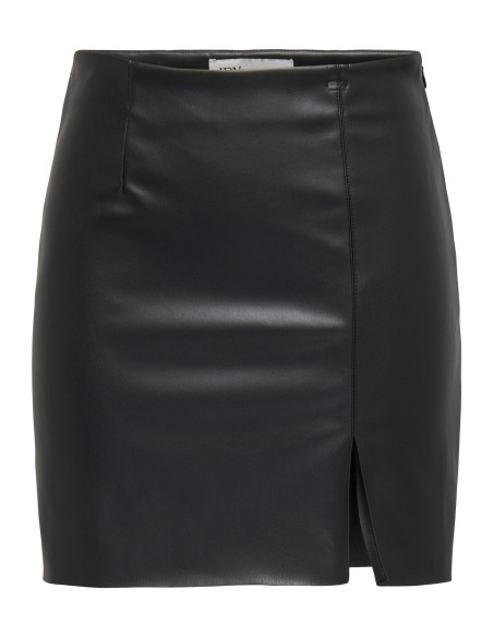 MINIFALDAS POLIPIEL JDYBLAIR MW FAUX SHORT SKIRT PNT Black