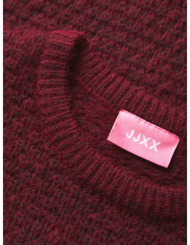 JERSEY JXMILLY STRUCTURE CREW NECK KNIT SN Cabernet/Burdeos