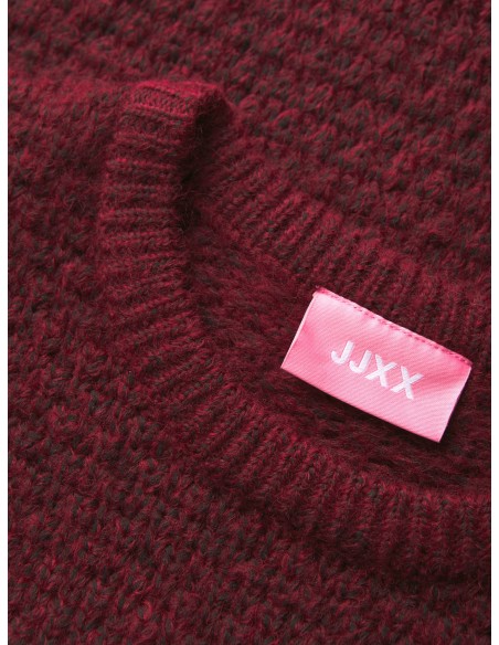 JERSEY JXMILLY STRUCTURE CREW NECK KNIT SN Cabernet/Burdeos